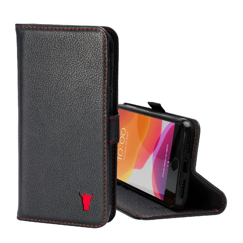 iPhone SE & iPhone 8/7 Leather Wallet Case (with stand function)