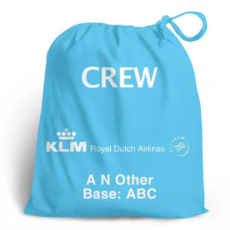 Waterproof Nylon Passport Covers & Wallets for Outdoor AdventuresKLM Crew Personalised Shoe Bag