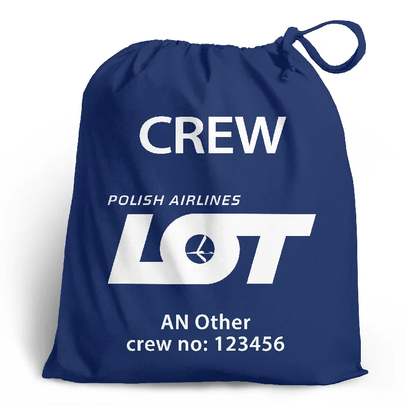 Minimalist Carbon Fiber Passport Covers & Wallets for Modern MenLOT Polish Airlines Crew Personalised Shoe Bag