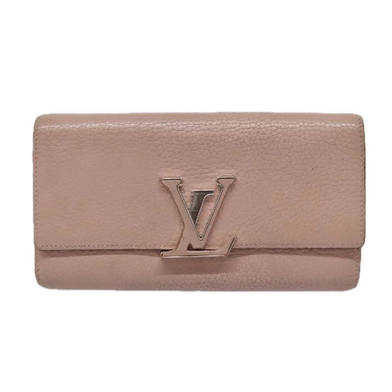 Louis Vuitton Capucines  Leather Wallet  (Pre-Owned)