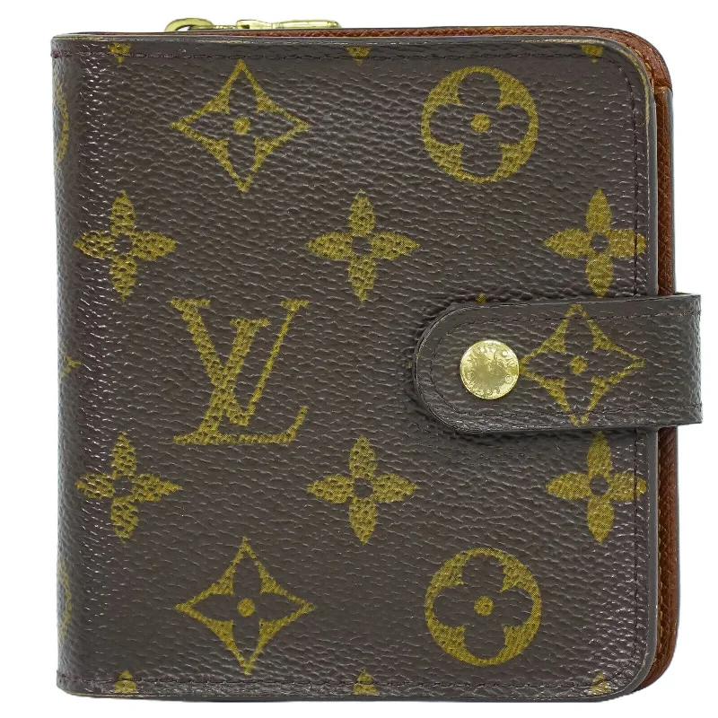 Louis Vuitton Compact Zip  Canvas Wallet  (Pre-Owned)