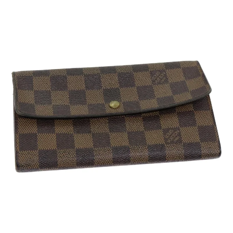 Louis Vuitton Porte Monnaie Cit  Canvas Wallet  (Pre-Owned)