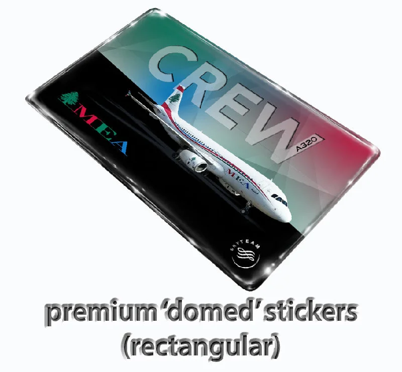Monogrammed Leather Passport Covers & Wallets as Personalized GiftsMEA A320 FX Stickers-PREMIUM