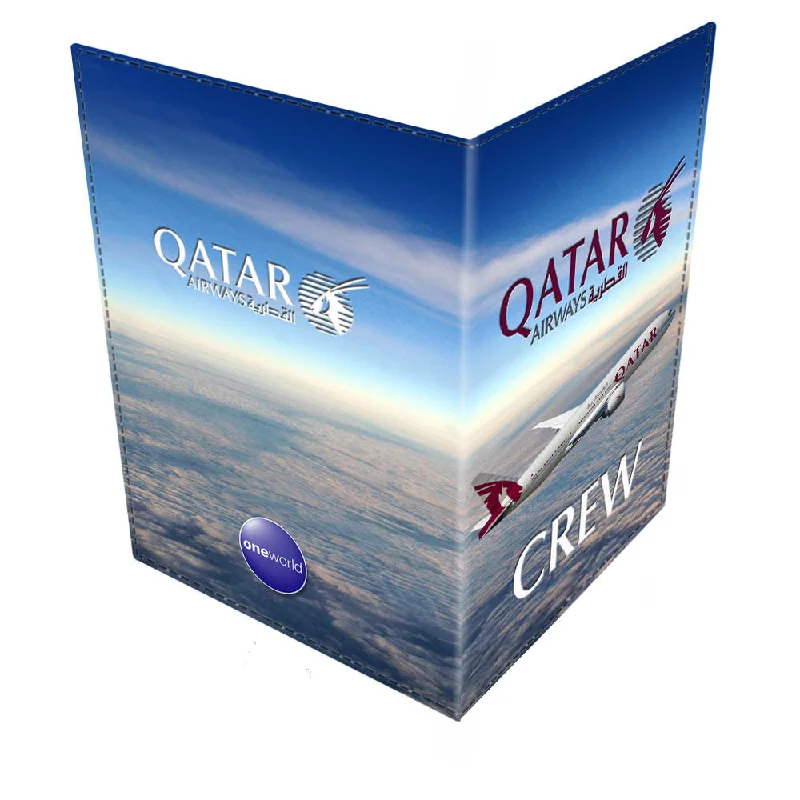 Camouflage-Patterned Passport Covers & Wallets for Hunters and MilitariesQATAR B777 CREW-Passport Cover