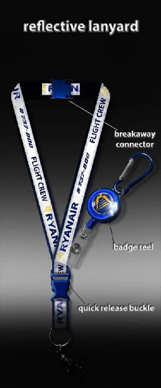 Beaded Passport Covers & Wallets with Bohemian Vibe for Festival GoersRyanair B737-800 Flight Crew (REFLECTIVE Lanyard)