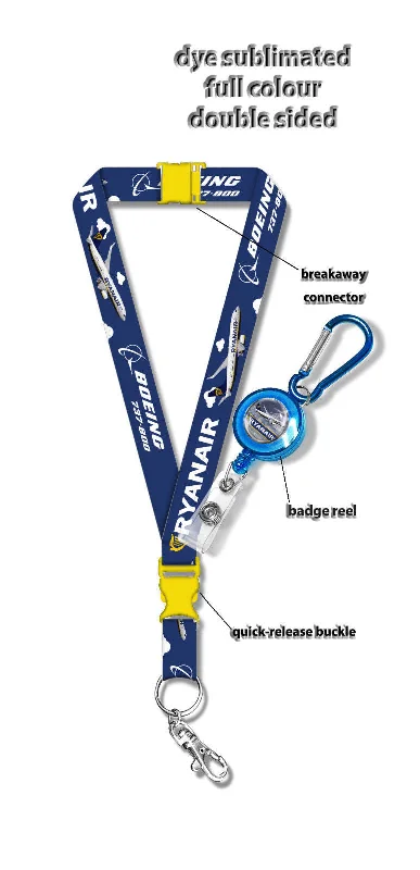 Magnetic-Closure Passport Covers & Wallets for Quick AccessRyanair Boeing 737-800 Fleet Lanyard