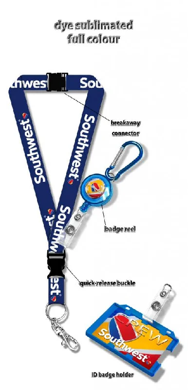 Magnetic-Closure Passport Covers & Wallets for Quick AccessSouthwest Logo Lanyard