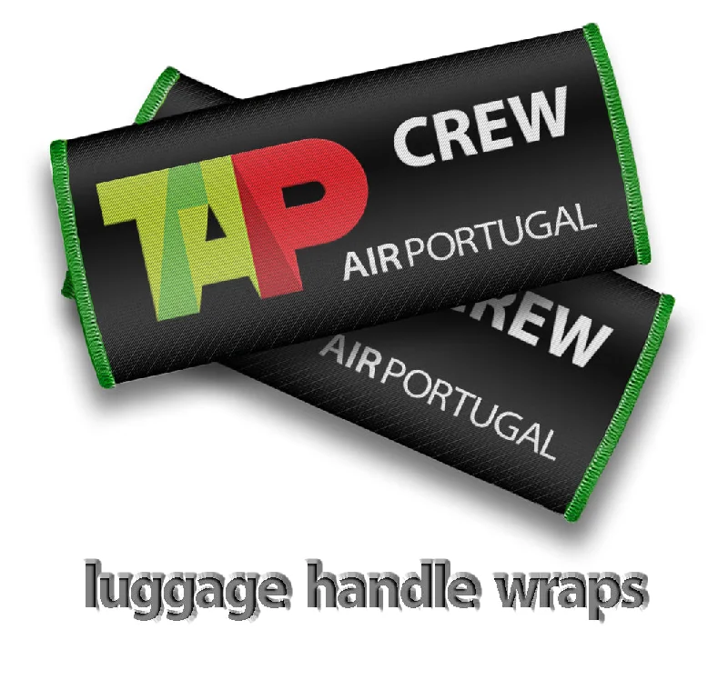 Embroidered Silk Passport Covers & Wallets with Gold Thread for Special OccasionsTAP Air Portugal Crew- Luggage Handles Wrap Embroidered Silk Passport Covers & Wallets with Gold Thread for Special OccasionsTAP Air Portugal Crew- Luggage Handles Wrap