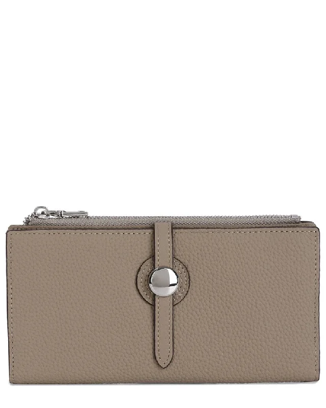 Tiffany & Fred Paris Pebble Leather Wallet