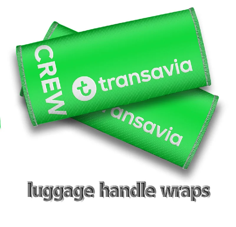 Animal-Print Passport Covers & Wallets for Trendy FashionistasTransavia Crew Luggage Handles Wrap
