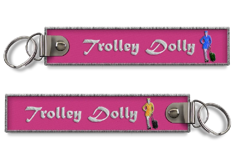 Glittery Sequined Passport Covers & Wallets for Party LoversTrolley Dolly Keychain