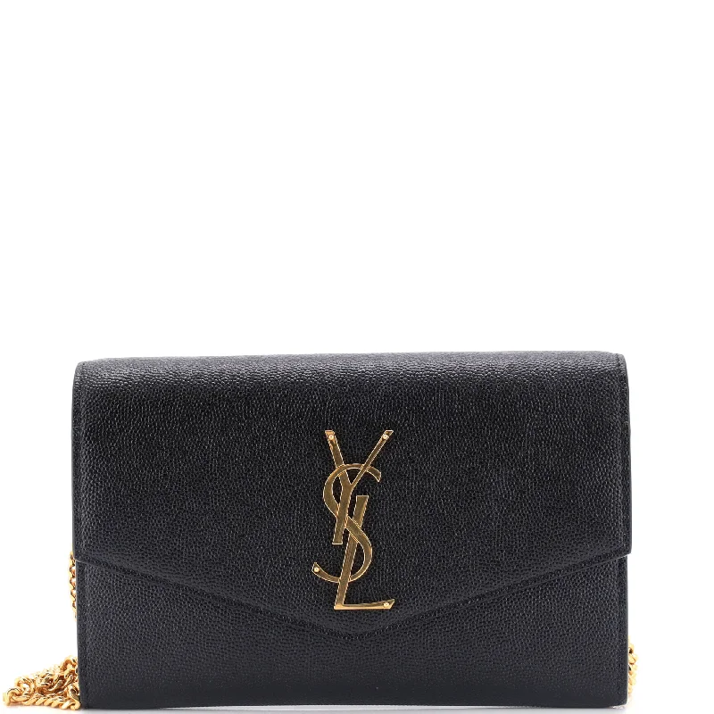 Uptown Chain Wallet Leather