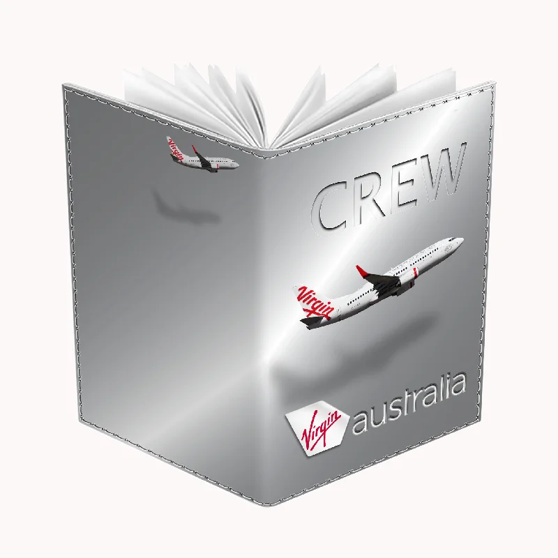 Laser-Cut Metal Passport Covers & Wallets with Geometric Designs for Tech-SavvyVirgin Australia B737 Passport Cover