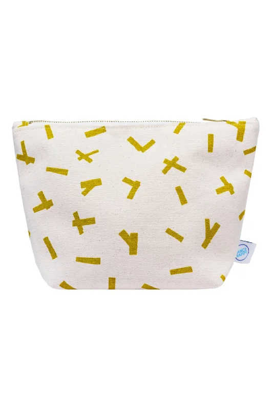 Women's Sprinkles Cosmetic Bag In Golden Flax