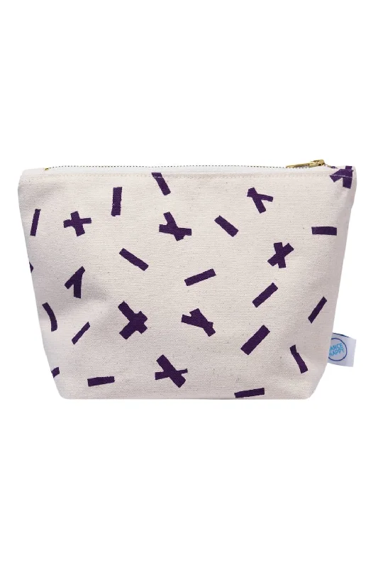 Women's Sprinkles Cosmetic Bag In Italian Plum