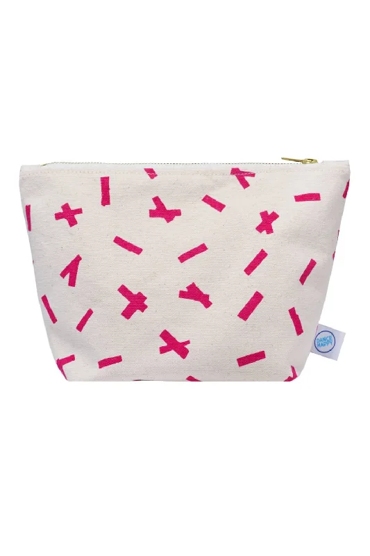 Women's Sprinkles Cosmetic Bag In Rose