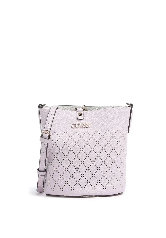 Men's crossbody bag with a hidden anti - theft pocketGuess Amara Bucket Bag, Lilac