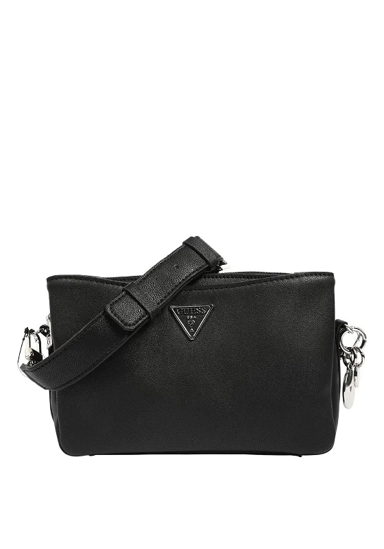 Men's crossbody bag with a water - resistant coating for rainy daysGuess Ambrose Small Crossbody Bag, Black