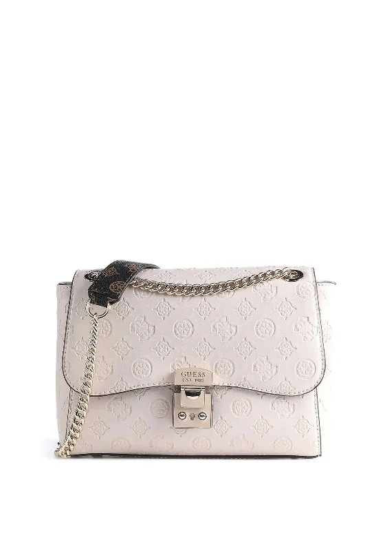 Canvas men's crossbody bag with a rustic, casual styleGuess Carlson Medium Cross Body Bag, Grey