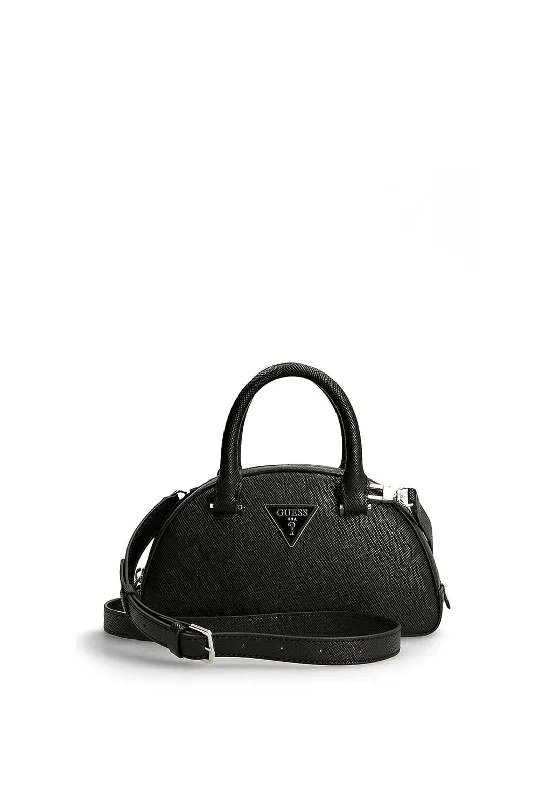 Canvas men's crossbody bag with a rustic, casual styleGuess Cordelia Mini Crossbody Dome Handbag, Black