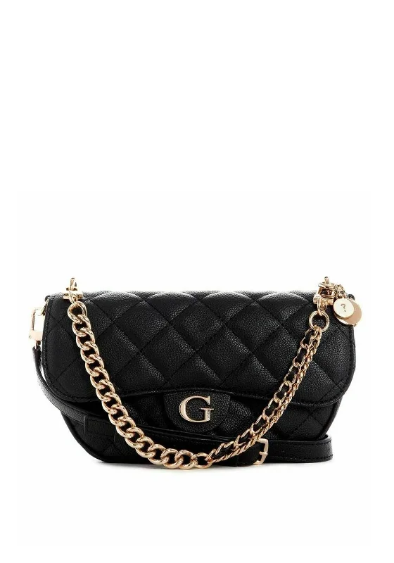 Men's crossbody bag with adjustable straps for a customized fitGuess Gillian Quilted Crossbody Bag, Black