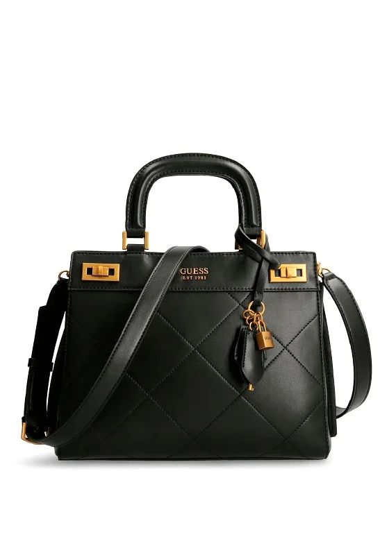 Men's crossbody bag with adjustable straps for a customized fitGuess Katey Multiway Quilted Bag, Black
