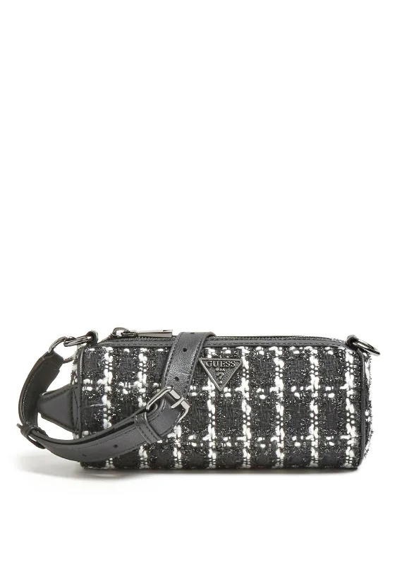 Men's crossbody bag with a hidden anti - theft pocketGuess Manhattan Boulcé Style Small Crossbody Bag, Black