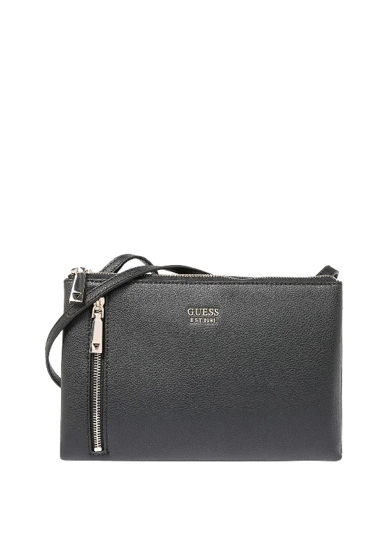 Men's crossbody bag with a padded laptop sleeve for commutingGuess Naya Mini Crossbody Bag, Black