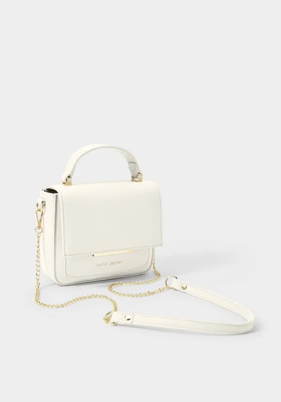 Designer men's crossbody bag with a unique pattern or logoKatie Loxton Alyce Mini Cross Body Bag, Off White