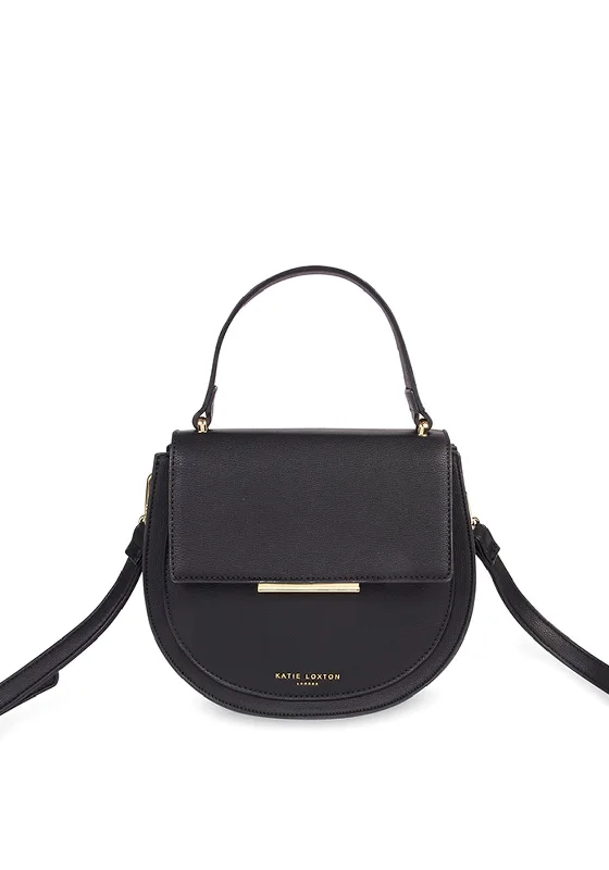 Soft suede men's crossbody bag for a luxurious feelKatie Loxton Alyce Saddle Crossbody Bag, Black