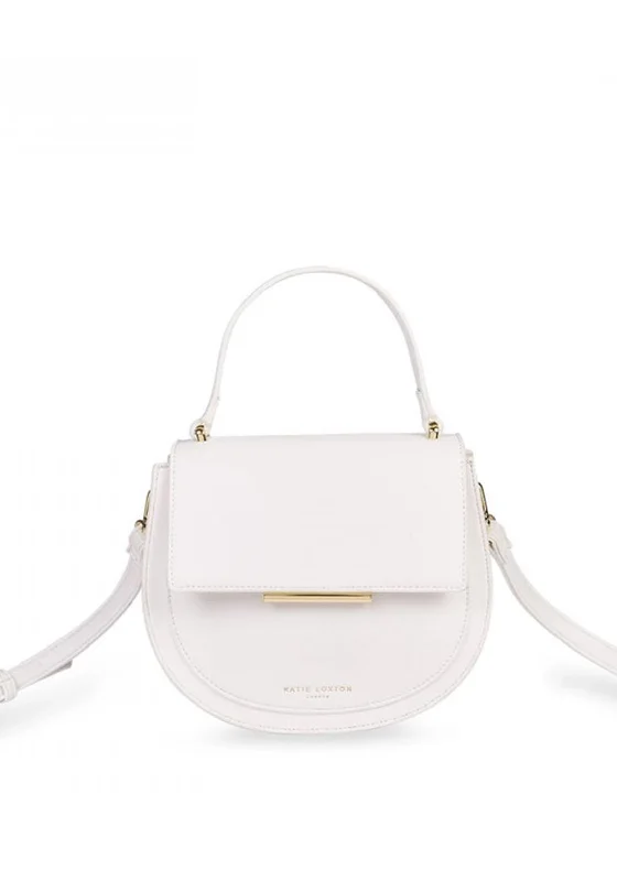 Designer men's crossbody bag with a unique pattern or logoKatie Loxton Alyce Saddle Crossbody Bag, White