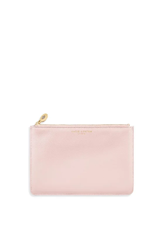 Men's crossbody bag with multiple interior pockets for organizationKatie Loxton Birthstone Perfect Pouch July, Blush Pink