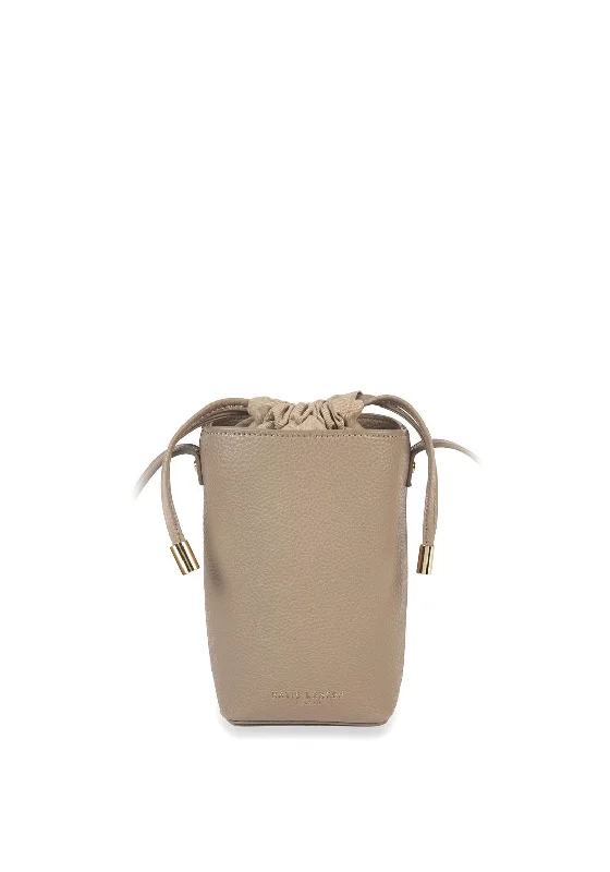 Men's crossbody bag with a hidden anti - theft pocketKatie Loxton Cece Drawstring Bucket Bag, Taupe