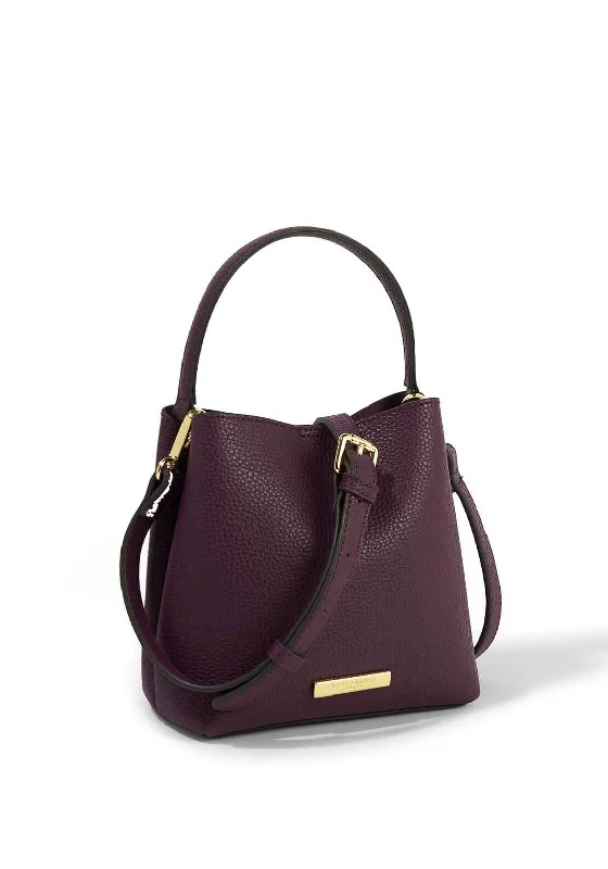 Vintage - inspired men's crossbody bag with a distressed finishKatie Loxton Lucie Crossbody Purse, Plum