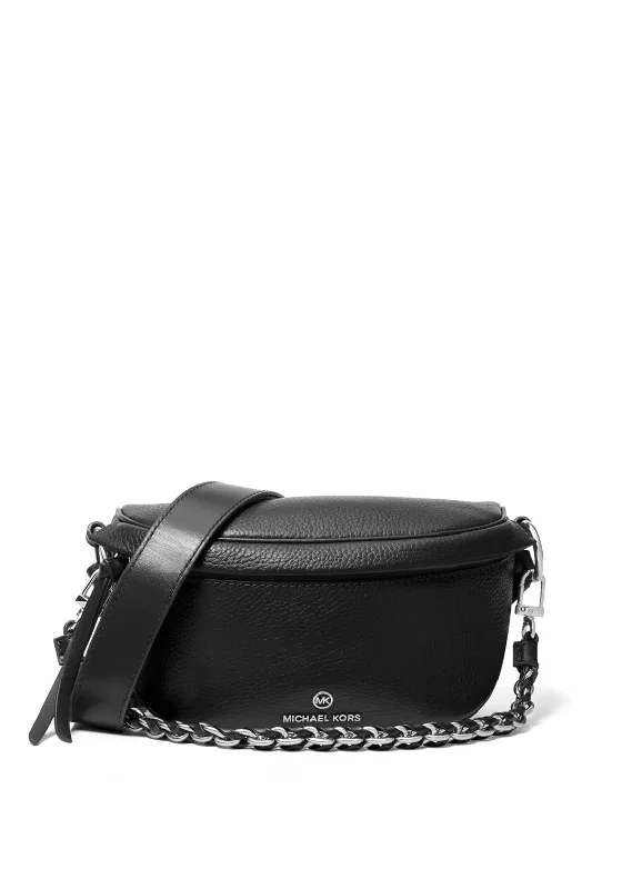 Vintage - inspired men's crossbody bag with a distressed finishMICHAEL Michael Kors Extra-Small Slater Sling Pack, Black