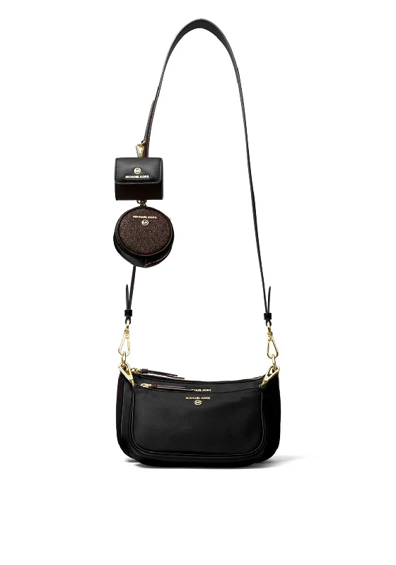 Urban men's crossbody bag with a modern, sleek designMICHAEL Michael Kors Nylon Gabardine Crossbody Bag, Black