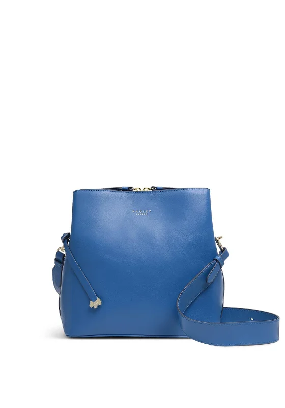 Vintage - inspired men's crossbody bag with a distressed finishRadley Dukes Place Medium Compartment Bag, Blue