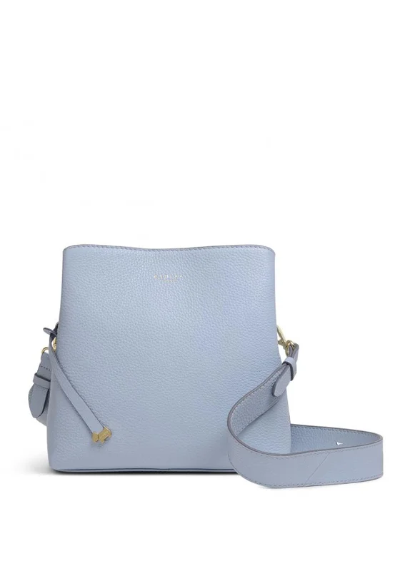 Men's crossbody bag with a water - resistant coating for rainy daysRadley Dukes Place Medium Leather Crossbody Bag, Blue Heather