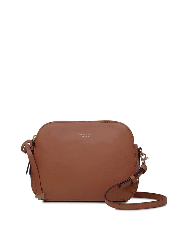 Men's crossbody bag with a built - in charging port for tech use on the goRadley Dukes Place Multi Compartment Crossbody Bag, Brown