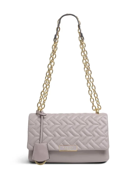 Men's crossbody bag made from recycled materials for eco - friendly usersRadley Mill Bay Small Leather Quilted Crossbody Bag, Espresso
