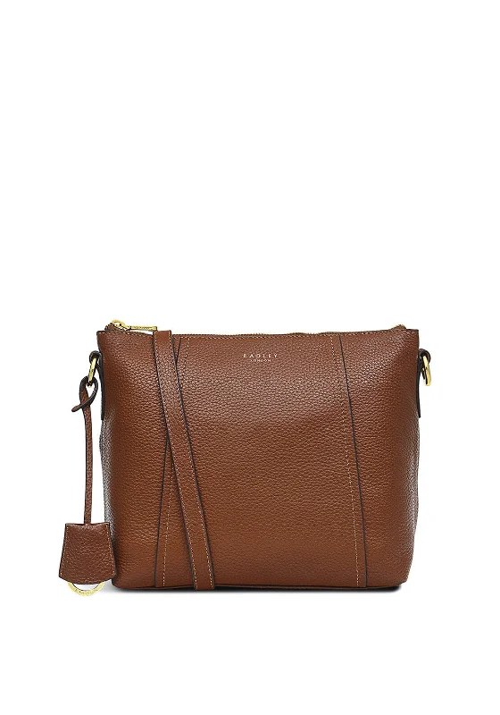 Vintage - inspired men's crossbody bag with a distressed finishRadley Wood Street Medium Cross Body Bag, Brown