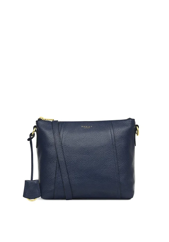 Soft suede men's crossbody bag for a luxurious feelRadley Wood Street Medium Cross Body Bag, Navy