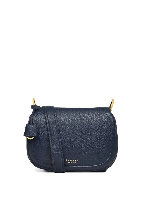 Military - style men's crossbody bag with MOLLE webbing for attachmentsRadley York Walk Medium Flapover Cross Body Bag, Navy