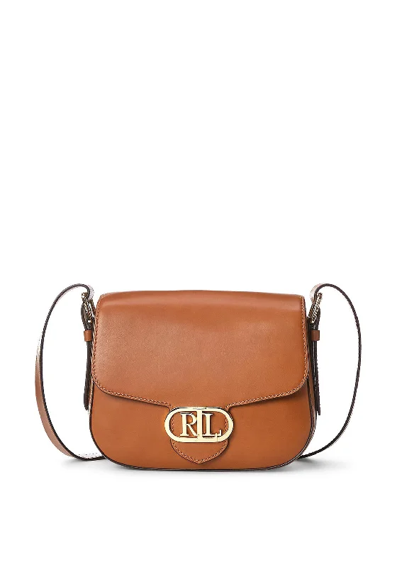 Men's crossbody bag with a padded laptop sleeve for commutingRalph Lauren Addie Medium Crossbody, Tan
