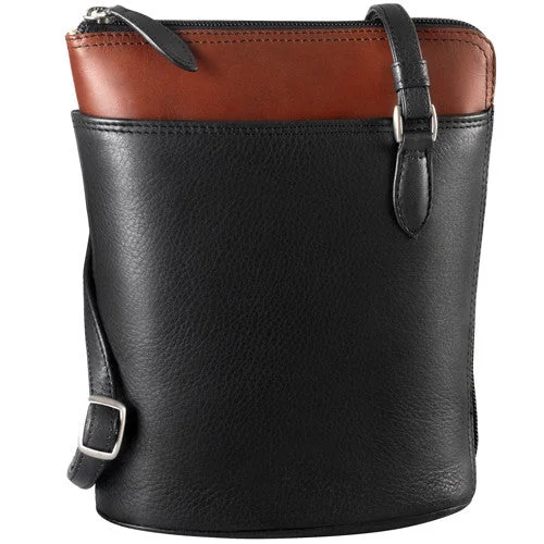 Waterproof nylon men's crossbody bag for outdoor activitiesDerek Alexander Leather Ladies' Handbag Slim 2-Tone North/South 2 Sided Zip Crossbody