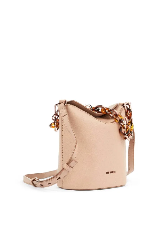 Hiking - specific men's crossbody bag with a hydration bladder pocketTed Baker Brookk Chain Detail Mini Bucket Bag, Pink