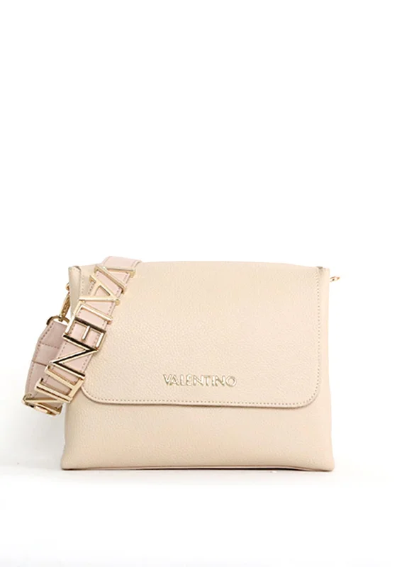 Men's crossbody bag made from recycled materials for eco - friendly usersValentino Handbags Alexia Medium Crossbody Satchel, Ecru