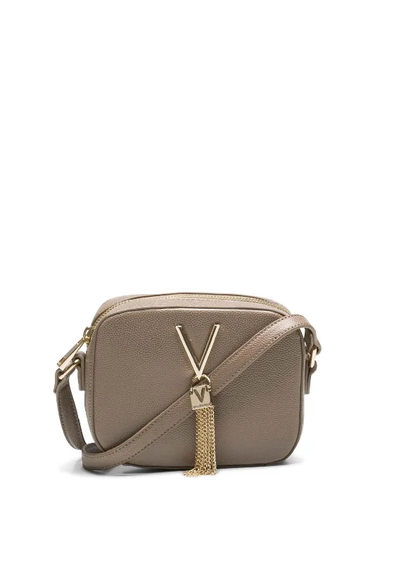 Men's crossbody bag with a water - resistant coating for rainy daysValentino Handbags Divina Box Zip Around Crossbody Bag, Taupe