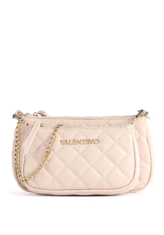 Men's crossbody bag with adjustable straps for a customized fitValentino Handbags Ocarina Quilted Double Pouch Crossbody Bag, Ecru