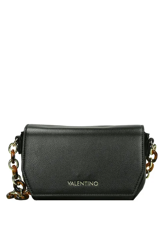 Vintage - inspired men's crossbody bag with a distressed finishValentino Handbags Prue Tortoise Shell Shoulder Bag, Black